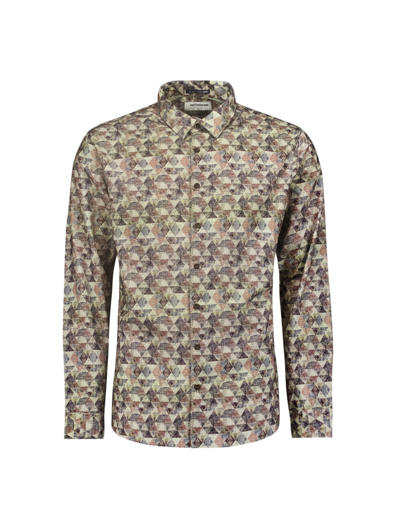 Check Print Corduroy Shirt: Stylish Casual Elegance | Smoke