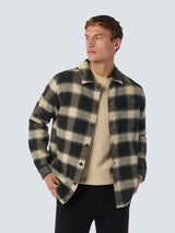 Checkered Overshirt with Button Closure: Stylish for Every Occasion | Black