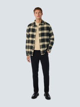 Checkered Overshirt with Button Closure: Stylish for Every Occasion | Black