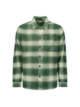 Checkered Overshirt with Button Closure: Stylish for Every Occasion | Dark Green