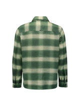 Checkered Overshirt with Button Closure: Stylish for Every Occasion | Dark Green