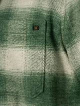 Checkered Overshirt with Button Closure: Stylish for Every Occasion | Dark Green