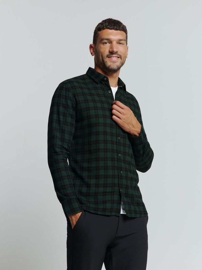 Checked Shirt: Timeless Style and Comfort | Dark Green