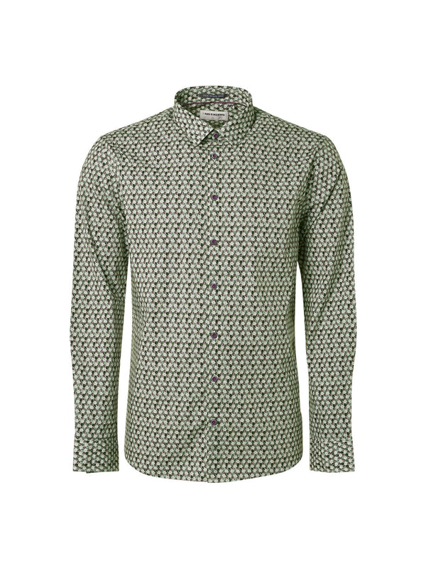 Shirt with Allover Pattern: Modern Design and Timeless Style | Smoke