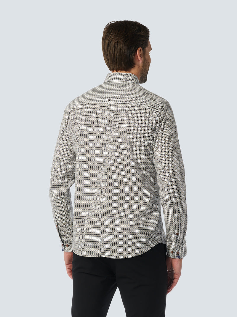 Stylish Winter Shirt with Dynamic All-Over Pattern | Night