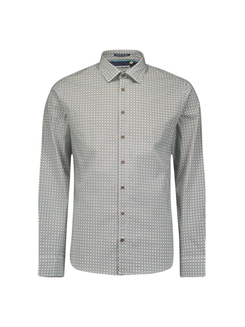 Stylish Winter Shirt with Dynamic All-Over Pattern | Night