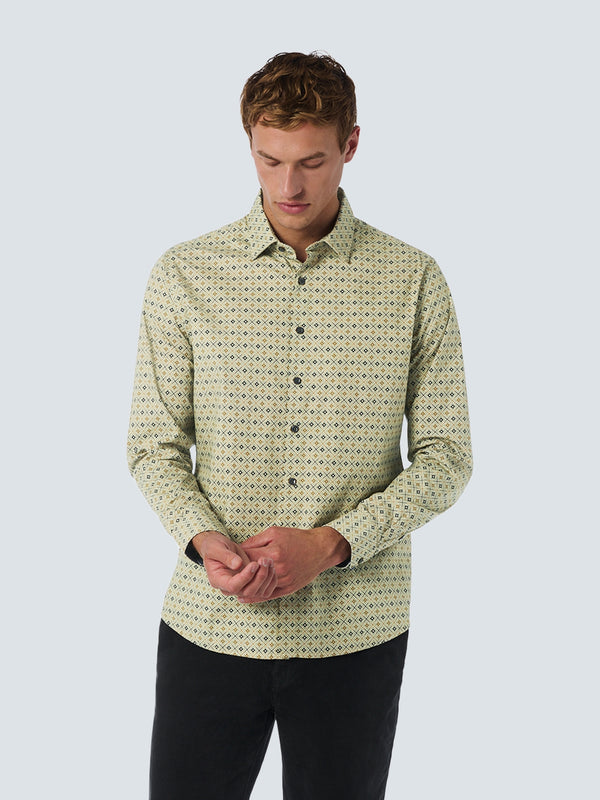 Stylish Shirt with All-Over Pattern | Smoke