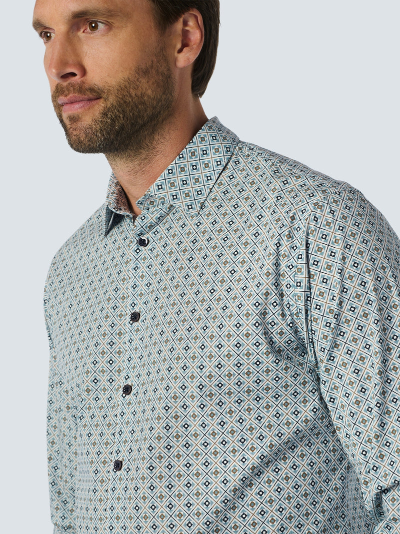 Stylish Shirt with All-Over Pattern | Cloud