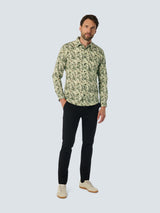 Shirt with Floral Print | Cement