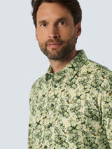 Shirt with Floral Print | Cement