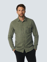 Two-Tone Twill Shirt: Style and Elegance Combined | Smoke