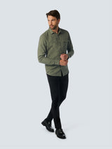 Two-Tone Twill Shirt: Style and Elegance Combined | Smoke