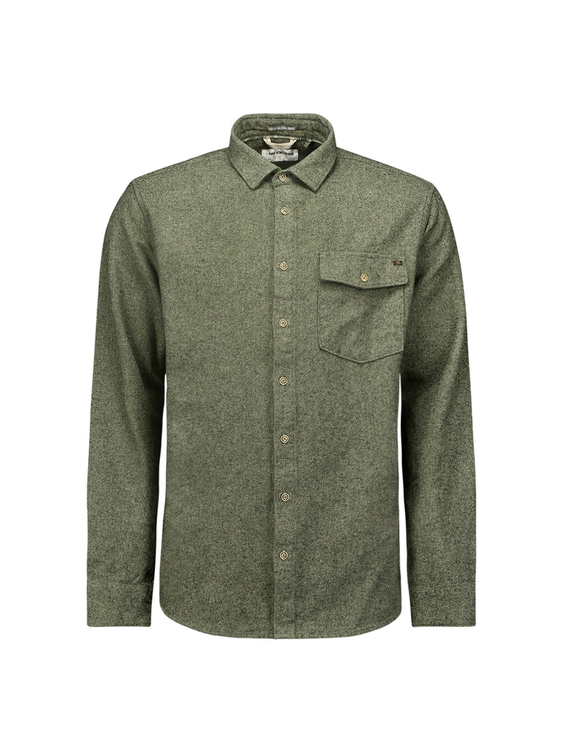 Two-Tone Twill Shirt: Style and Elegance Combined | Smoke