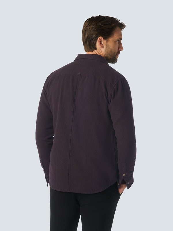 Two-Tone Twill Shirt: Style and Elegance Combined | Aubergine