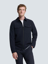 Overshirt with Zip Closure, 2 Pockets, and Stretch: Comfort and Functionality | Night