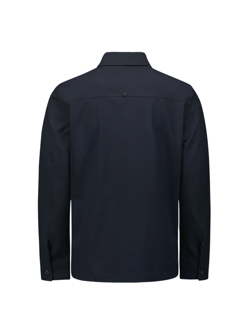 Overshirt with Zip Closure, 2 Pockets, and Stretch: Comfort and Functionality | Night