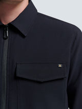 Overshirt with Zip Closure, 2 Pockets, and Stretch: Comfort and Functionality | Night