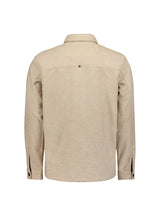 Melange Overshirt with Button Closure: Stylish Comfort for Every Day | Khaki