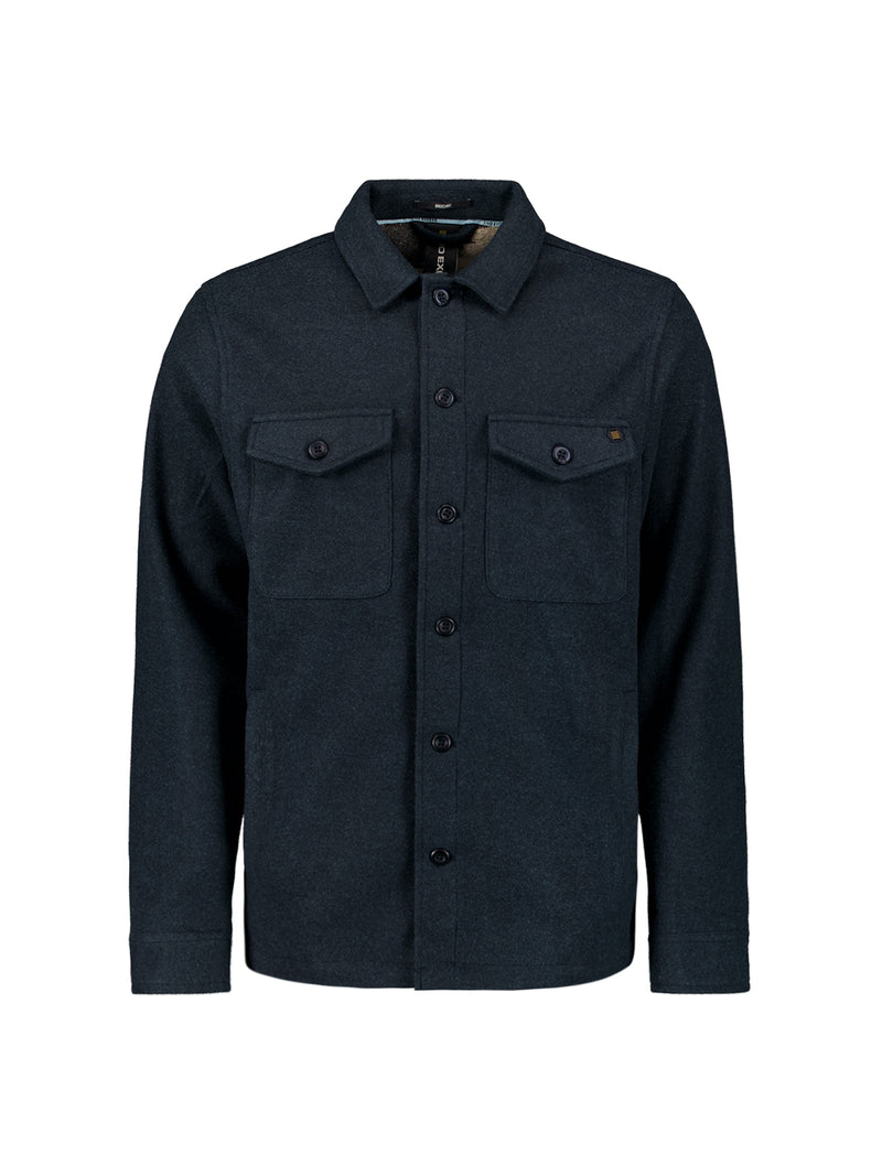 Melange Overshirt with Button Closure: Stylish Comfort for Every Day | Night