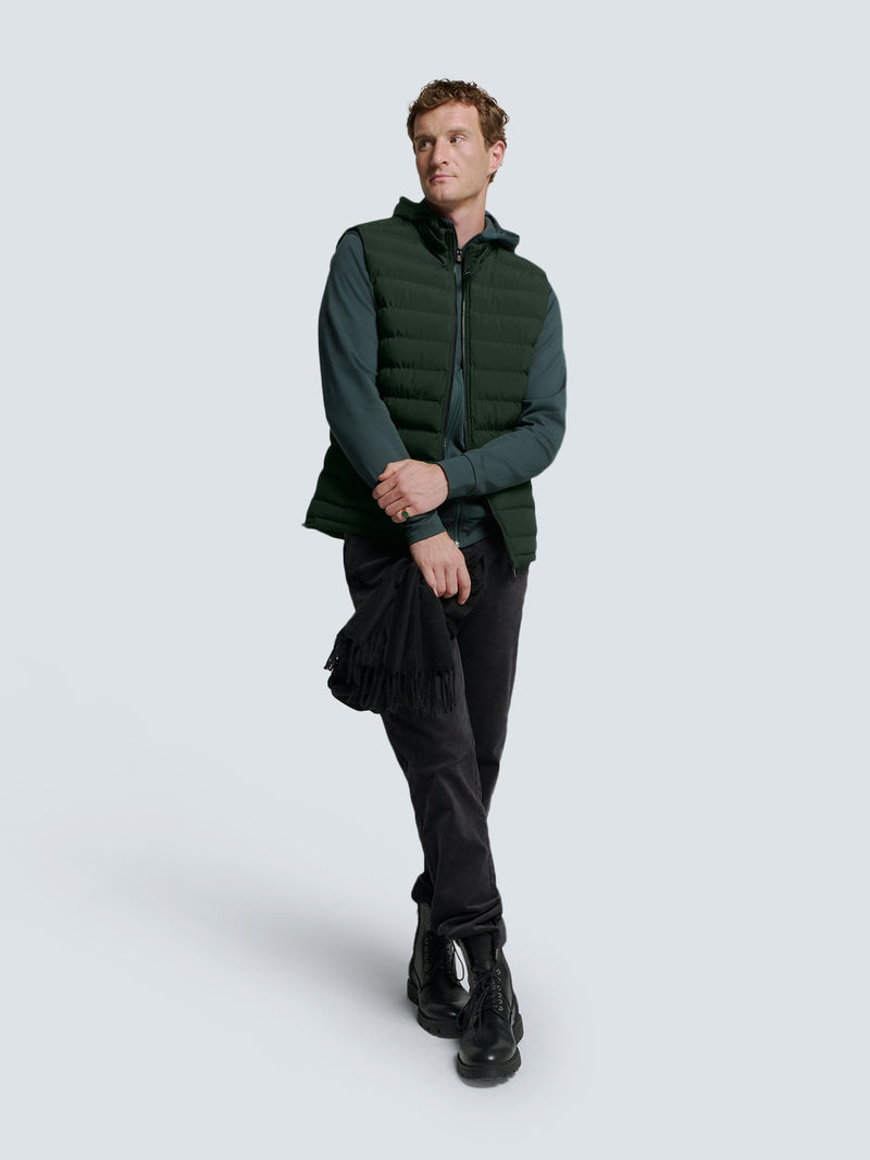 Lightweight Quilted Bodywarmer for Every Season | Dark Moss