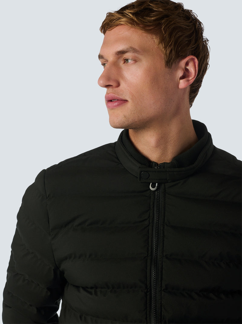 Lightweight Quilted Jacket with Sporty Look | Black