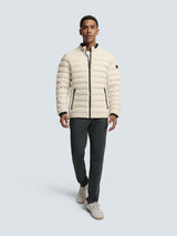 Lightweight Quilted Jacket with Sporty Look | Cement