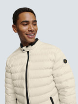 Lightweight Quilted Jacket with Sporty Look | Cement