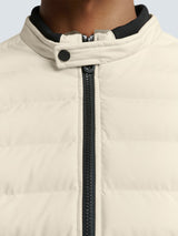 Lightweight Quilted Jacket with Sporty Look | Cement