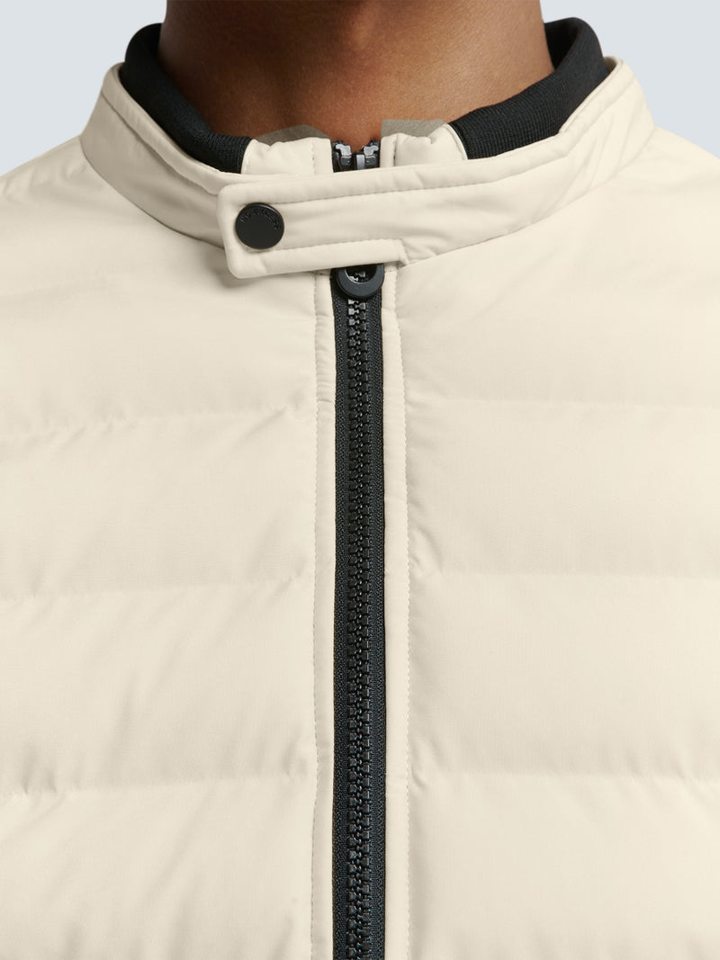 Lightweight Quilted Jacket with Sporty Look | Cement