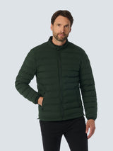 Lightweight Quilted Jacket with Sporty Look | Dark Moss