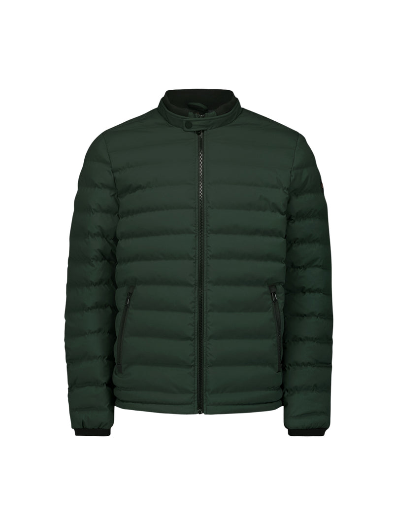 Lightweight Quilted Jacket with Sporty Look | Dark Moss