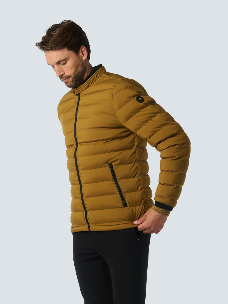 Lightweight Quilted Jacket with Sporty Look | Bronze