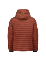 Lightweight Quilted Jacket with Hood and Adjustable Drawstrings: Functional and Stylish | Rusty