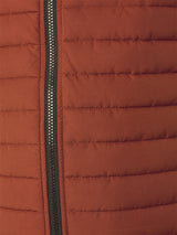 Lightweight Quilted Jacket with Hood and Adjustable Drawstrings: Functional and Stylish | Rusty