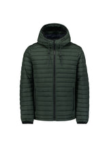 Lightweight Quilted Jacket with Hood and Adjustable Drawstrings: Functional and Stylish | Dark Moss