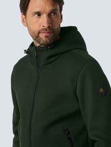 Short Knitted Jacket with Hood and 2 Pockets: Stylish and Comfortable | Dark Moss