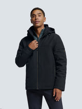 Short Softshell Jacket with Hood, Stretch, and Sleeve Pocket: Functional and Stylish | Night