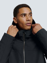 Short Softshell Jacket with Hood, Stretch, and Sleeve Pocket: Functional and Stylish | Night