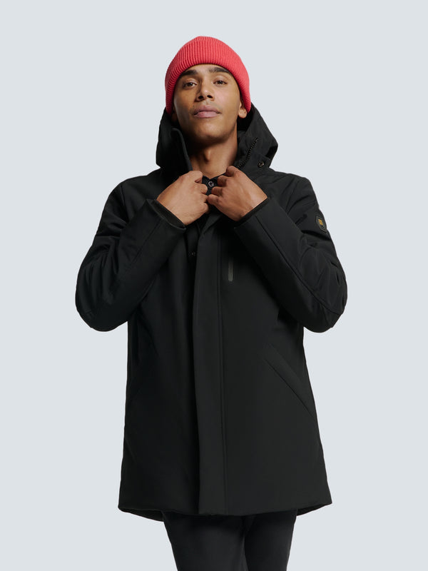 Softshell Jacket with Hood and Stretch: Comfort and Functionality in One | Black