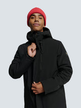 Softshell Jacket with Hood and Stretch: Comfort and Functionality in One | Black