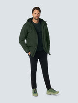 Softshell Jacket with Hood and Stretch: Comfort and Functionality in One | Dark Moss