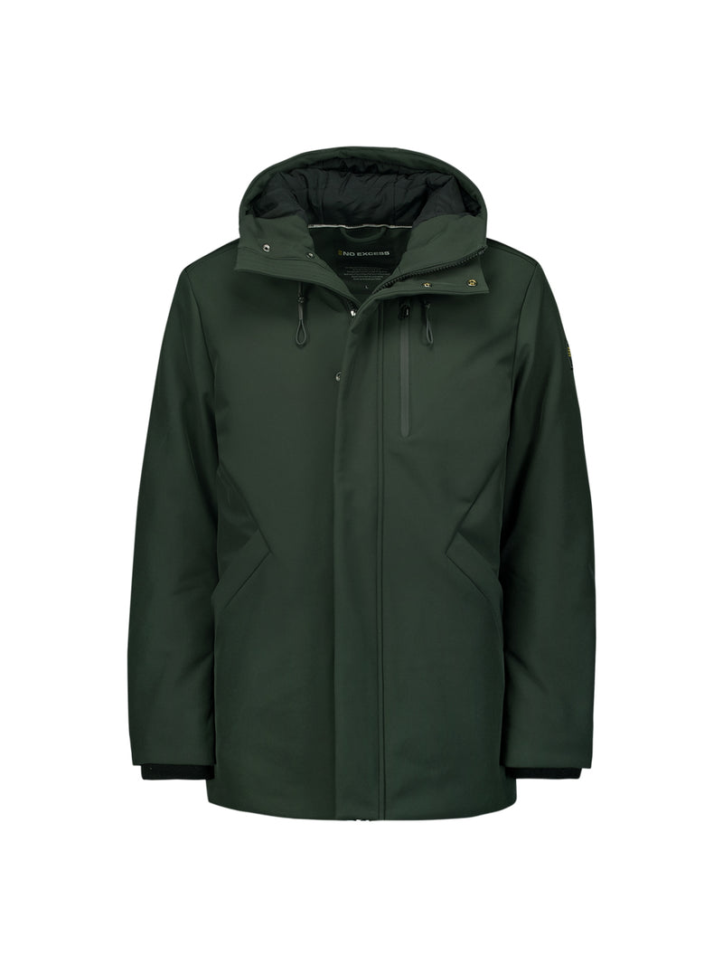 Softshell Jacket with Hood and Stretch: Comfort and Functionality in One | Dark Moss