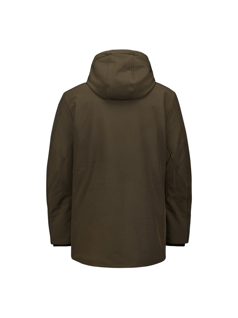 Softshell Jacket with Hood and Stretch: Comfort and Functionality in One | Coffee