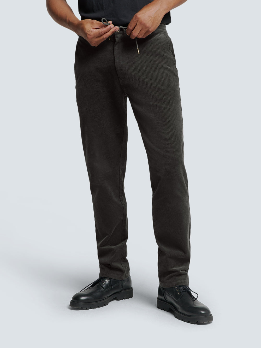 【PORTERNA】Bleak corduroy pintuck trousers Corduroy Pants with Twill Weave: Timeless Style and Comfort