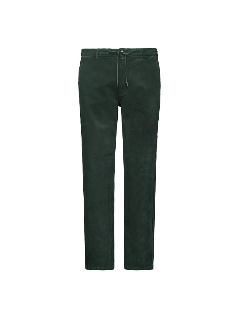 Corduroy Pants with Twill Weave: Timeless Style and Comfort | Dark Moss