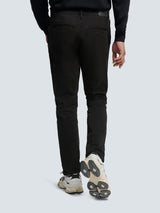 Stretch Pants with Garment Dyed Finish | Black