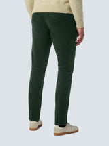 Stretch Pants with Garment Dyed Finish | Dark Moss