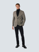 Jersey Blazer with Stretch and Mélange Fabric: Versatile Comfort and Style | Black