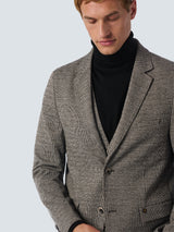 Jersey Blazer with Stretch and Mélange Fabric: Versatile Comfort and Style | Black