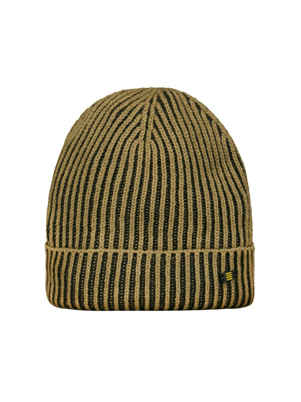 Two-Tone Melange Ribbed Beanie: Stylish Warmth for Every Season | Black